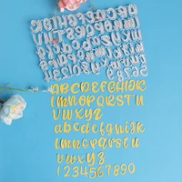 beautiful 26 letters and numbers cutting dies for english letters scrapbooks reliefs craft stamps photo album puzzl
