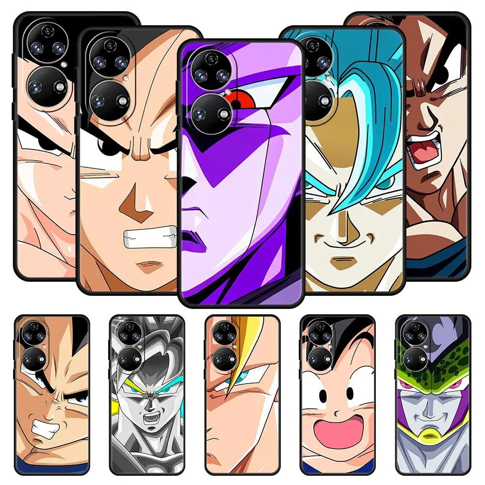 

Dragon Ball Anime Art Face Phone Case For Huawei P50 P30 Pro P20 P40 Lite E P Smart Z 2021 Y6 Y7 Y9 2019 Y6p Y9s Y7a Cover Funda