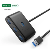 2022 4 port usb 3 0 hub high speed usb splitter for hard drives notebook pc computer accessories flash drive mouse keyboard