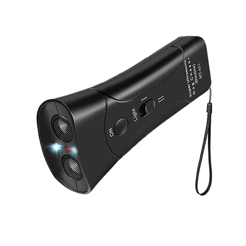 

Dropshipping Electronic Pet Dog Repeller LED Ultrasonic Anti Barking Device Ultrasonic Anti Bark Training Equipment Battery Work