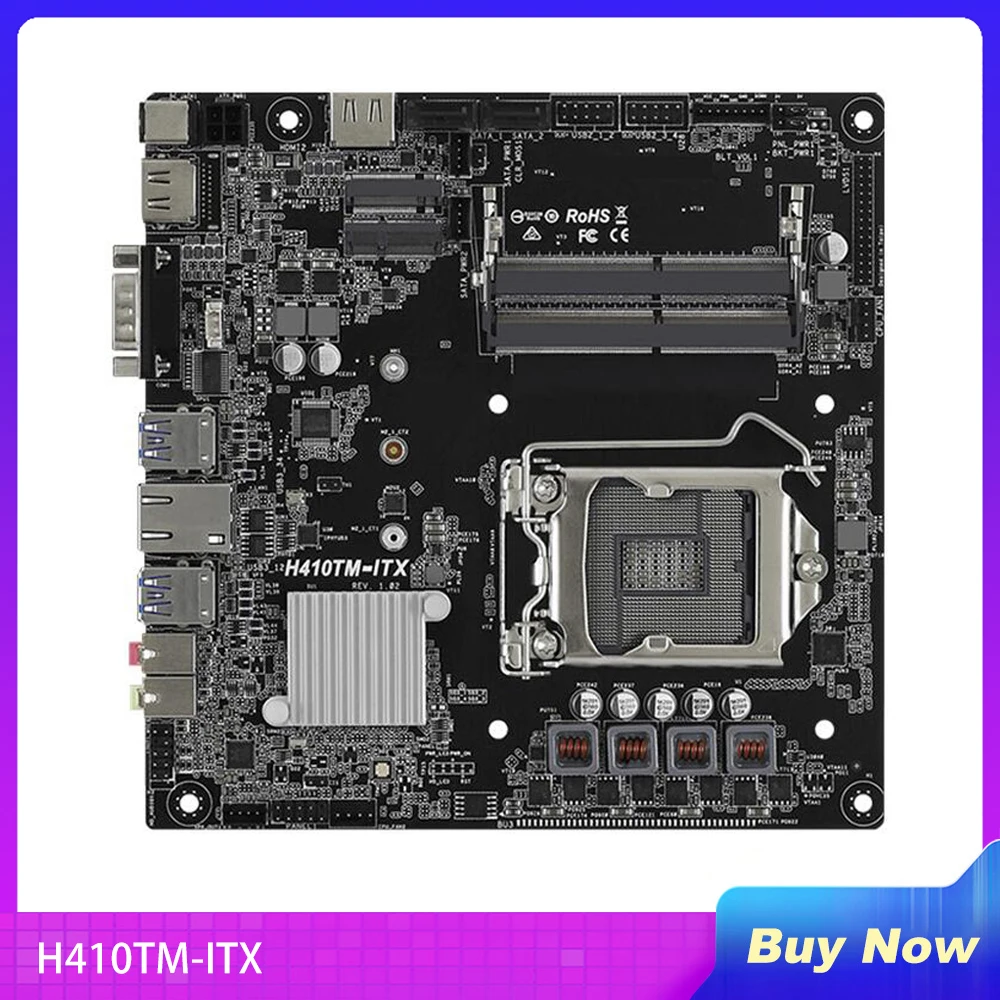 

H410TM-ITX для промышленной материнской платы ASROCK, интерфейс LVDS, HTPC, идеальное тестирование перед отправкой