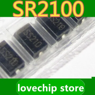 100 шт. абсолютно новый оригинальный диод Шоттки SS210 SMD SR2100 SMA DO-214AC большое