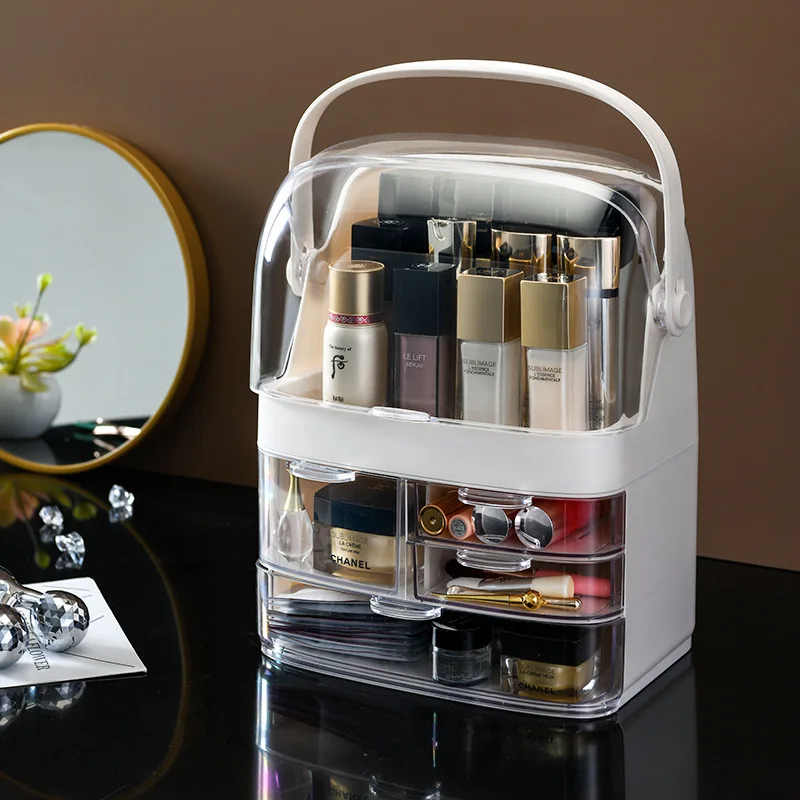 New Multifunctional Makeup Organizer for Drawer Transparent Makeup Storage European Style Plastic Organizer Box Jewelry Boxes