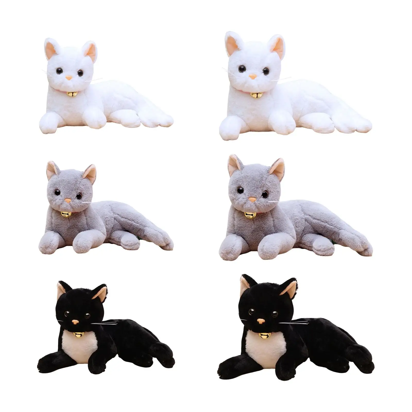 

Snuggling Plush Cat Soft Plush Pillow Adorable for Home Decor Holiday Kids