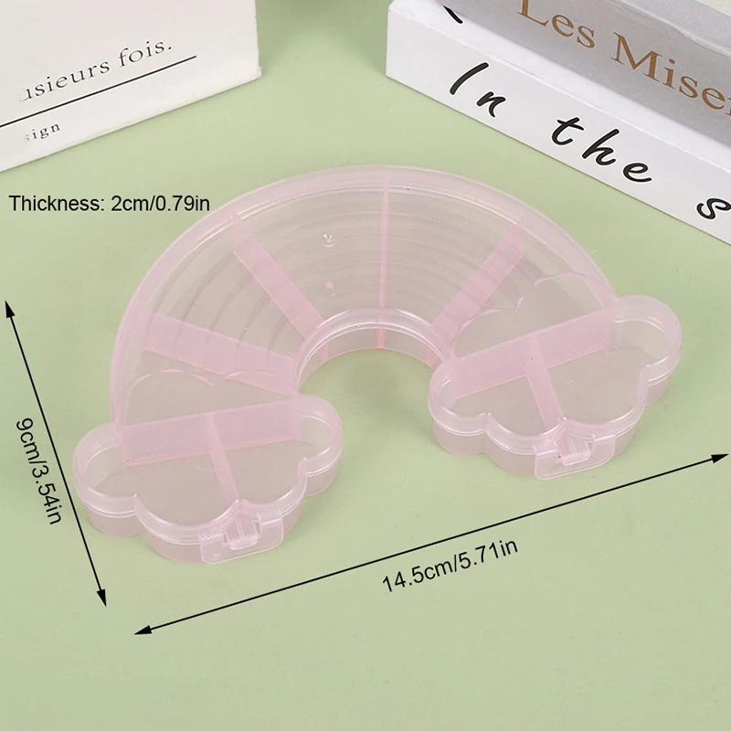 Радужная пластиковая шкатулка для хранения ювелирных изделий