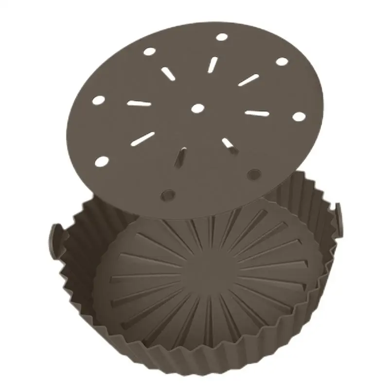 

Silicone Air Fryer Liners Double-layer Non-Stick Air Fryers Liner Heat-resistant Air Fryer Oven Baskets Replacement Of Parchment