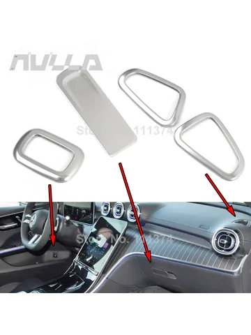 Для Benz W206 S206 C Class 2022-2026 C200 C220 C260 C300 Приборная панель Розетка переменного тока Вентиляционное отверстие Багажник Кнопка переключения задней двери Декоративная крышка