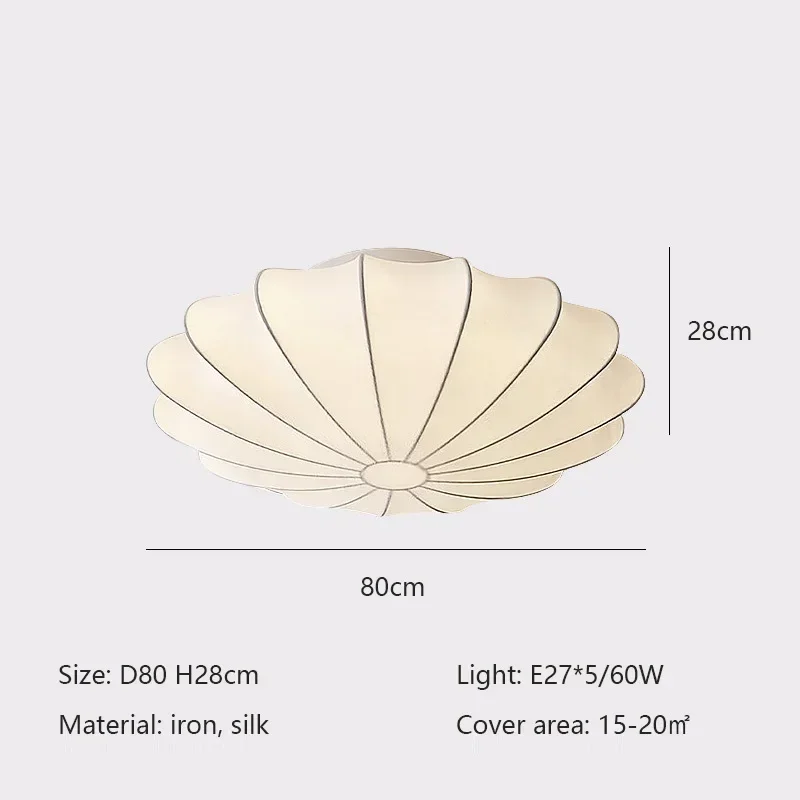 

Потолочные светильники Nordic Wabi Sabi из шелка