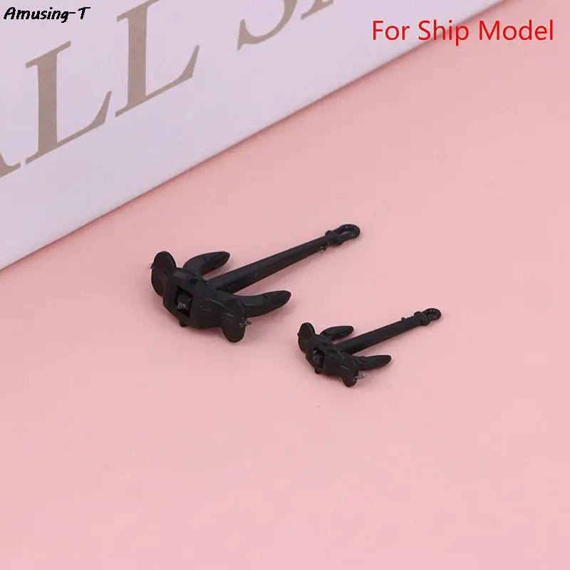 

1PCS new RC Boat Mini ABS Plastic Movable Hall Anchors Anchor Rod DIY for Simulation Nautical Ship Model Marine Parts