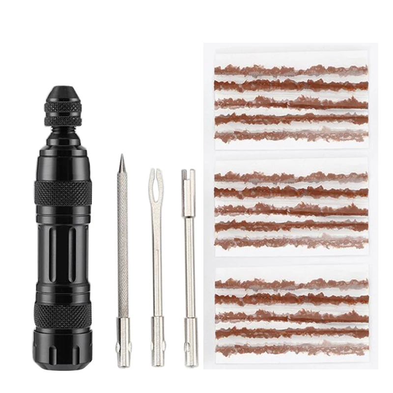 

Car Tire Repair Tool Tye Repair Kit Studding Tool Set Auto Bike Tire Repair Puncture Plug Garage Automotive Accessories