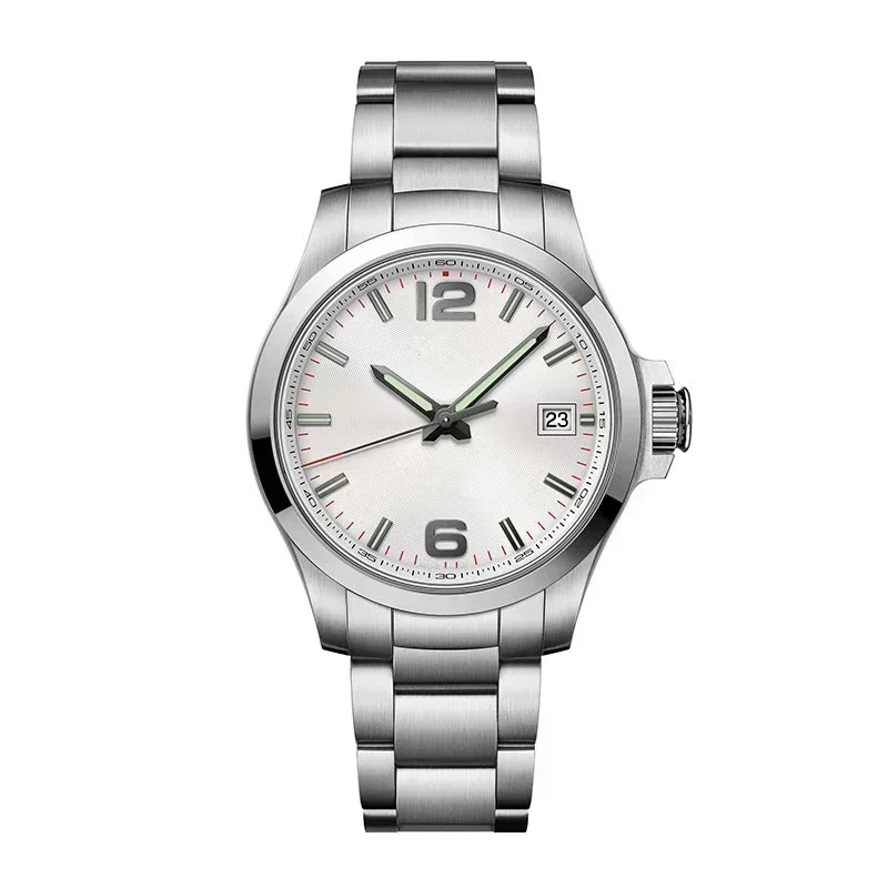 Роскошные новые часы Concas Кварцевые мужские модные Saphpire