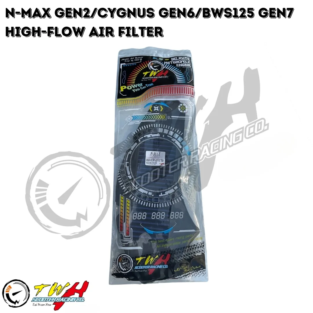 TWH N-MAX GEN2 CYGNUS GEN6 BWS GEN7 Мотоциклетный гоночный воздушный фильтр с высоким расходом