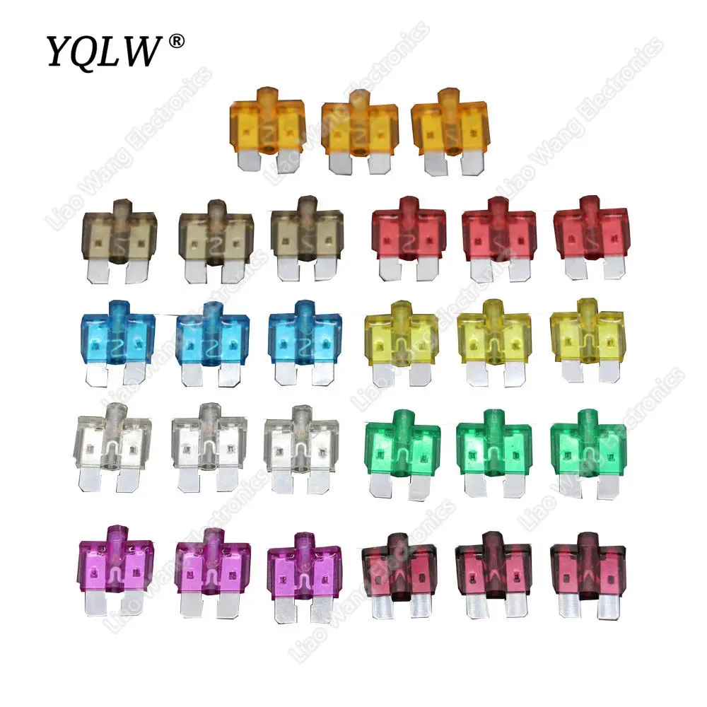 

Автомобильный предохранитель среднего размера 27 шт./лот 5A ~ 40A 32 В, таблетки для страхования автомобиля, предохранитель с лампой, автомобильн...