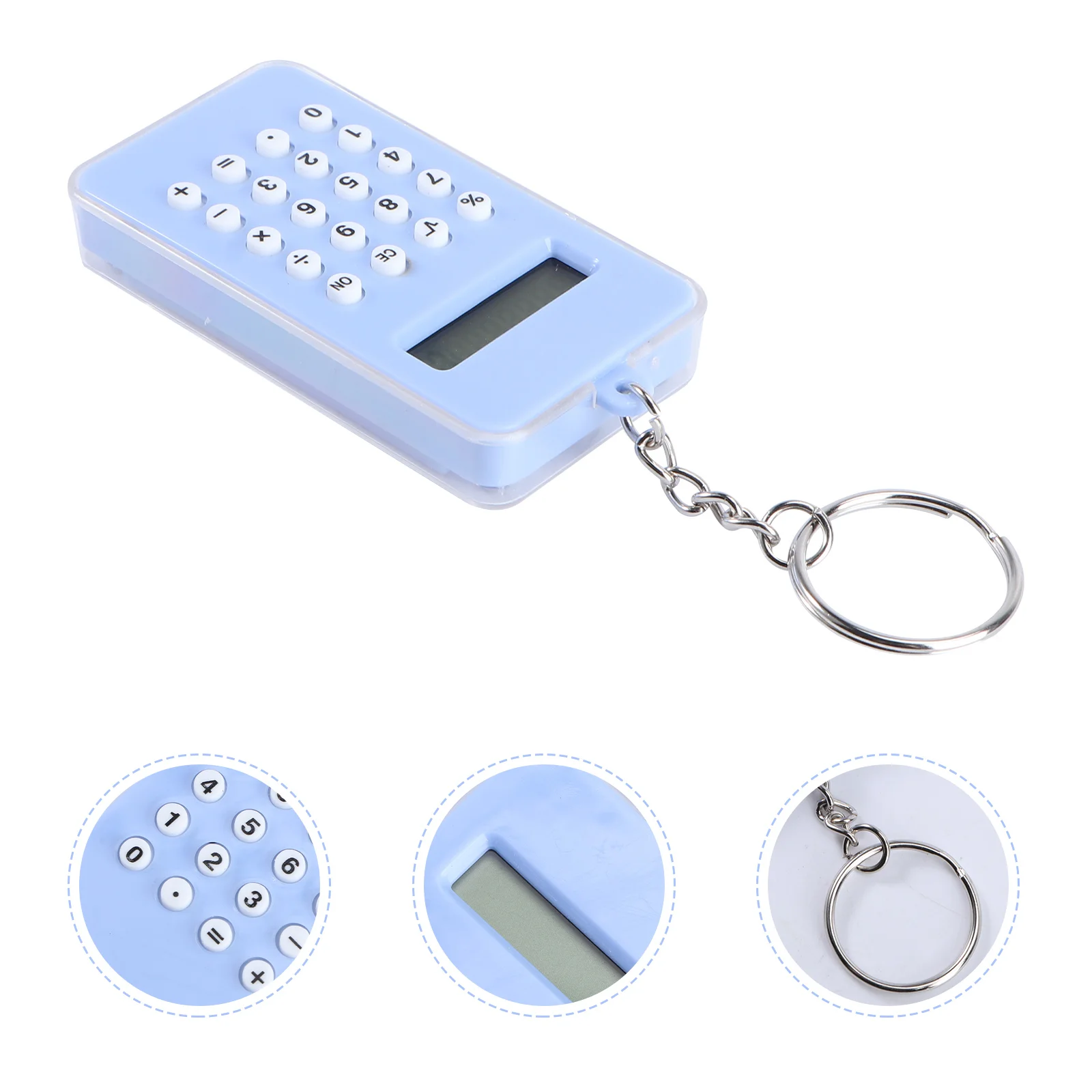 

Interesting Mini Exquisite Key Chain Pendant Key Ring Practical Calculator