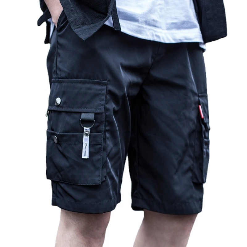 

Tactical Cargo Men's Hot Shorts Male Pocket Solid Fitness Loose Casual Work Pants Multi Summer Military Summer Joggers Shorts