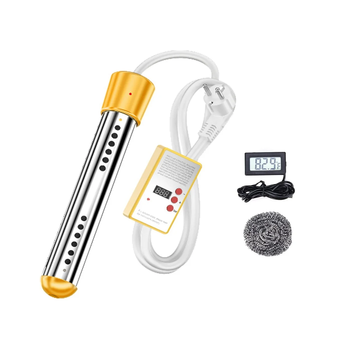 Погружной водонагреватель Электрический погружной 1500 Вт с таймером защитная