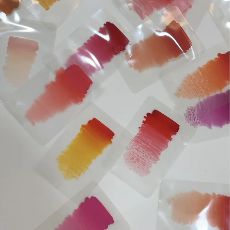 Румяна для губ часы с ламинированной бумагой румяна набор цветовых графиков