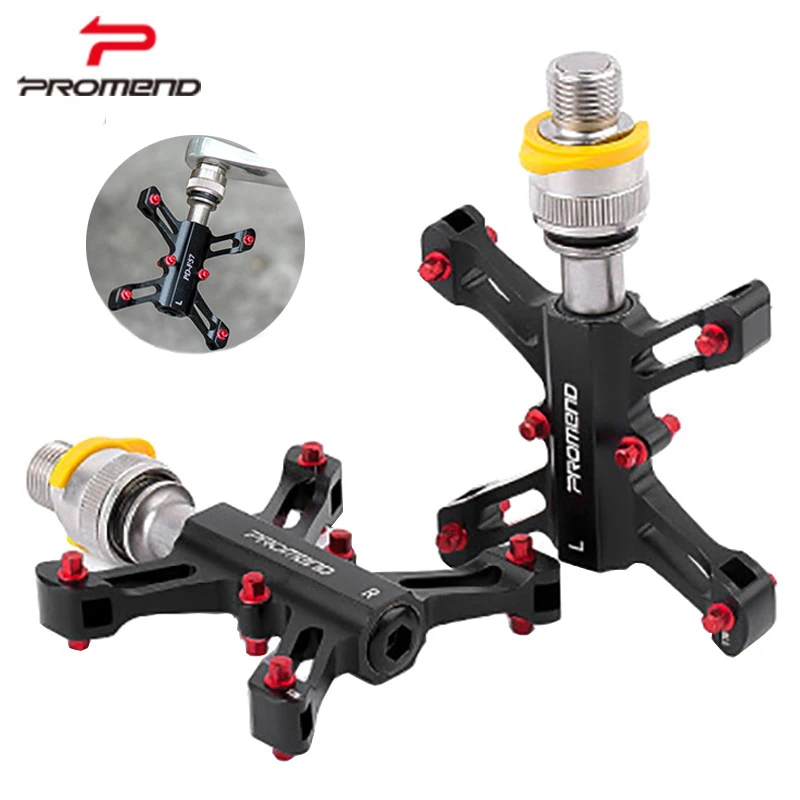 

PROMEND MTB Anti-Skid Bicycle Pedalultra-Light Quick-Release Aluminum Alloy Sealed Bearingbicycle Universal Pedal Parts 2022 New