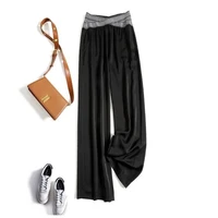 2022 wide leg pants womens spring and summer high waist thin pants loose casual straight pants