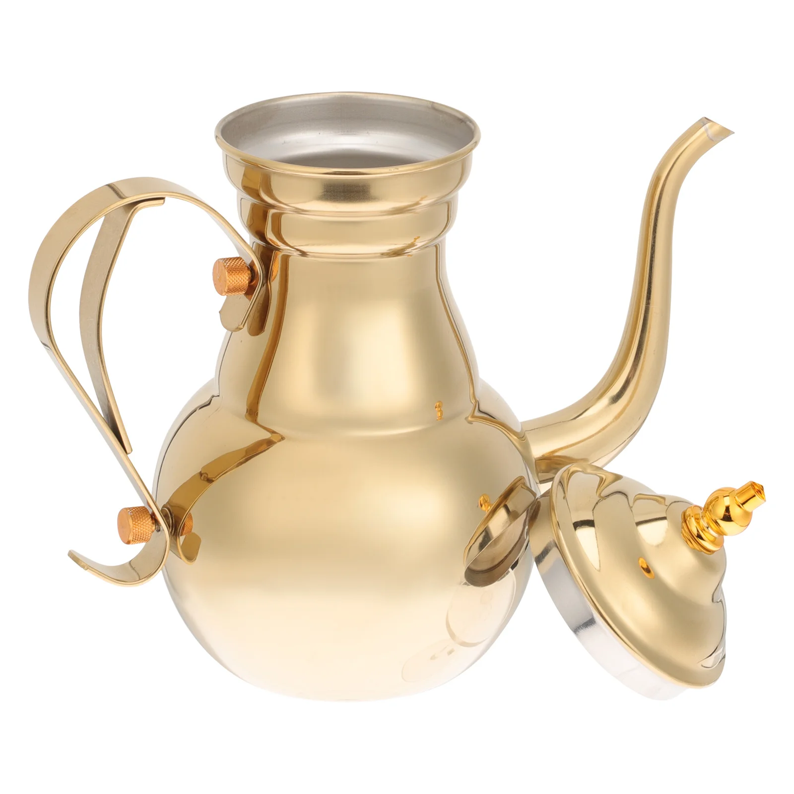 

Coffee Kettle Pot Tea Teapot Pour Over Court Spout Steel Gooseneck Turkishfilter Infuserstainless Stovemaker Narrow Stovetop