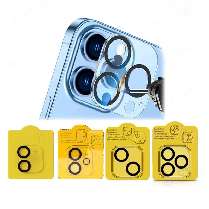 

200pcs HD All-in-one Lens Film For IPhone 15 14 13 12 11 Pro Max Transparent Fall Proof Mobile Phone Lens Protective Film