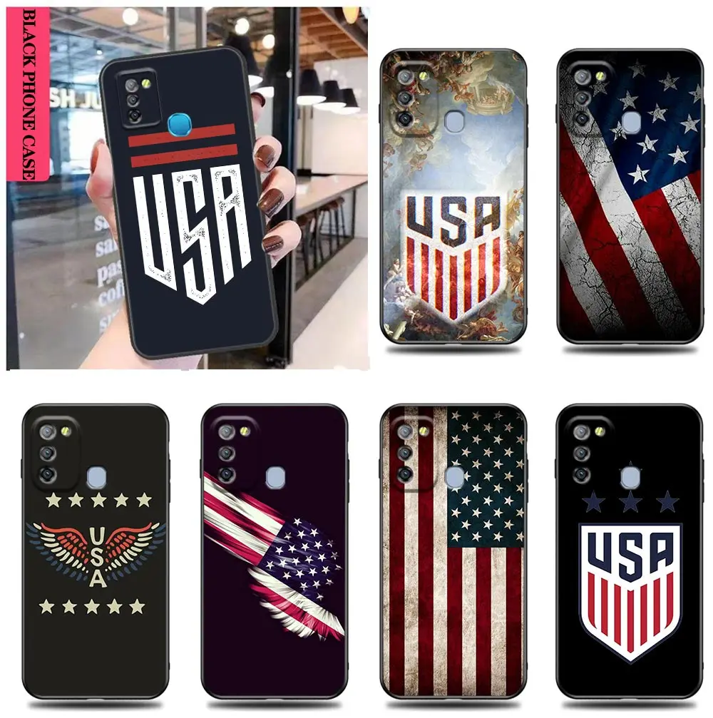 

The Stars And Stripes Funfas Case for Tecno Infinix Hot Note 8 9 10 10i 10S 11 11S 7 8i S5 SMART 4 5 6 POVA2 Pro PLAY AIR Cases