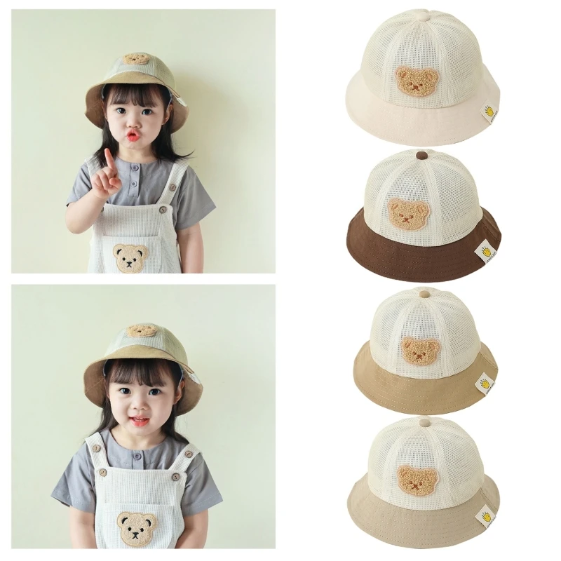 

Bear Pattern Newborn Hat Cute Infant Girls Boys Bear Cap Unisex Baby Accessories