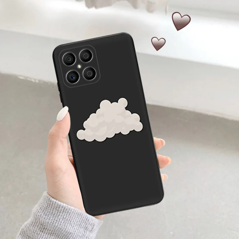 Новый модный телефон задняя крышка черный мягкий с рисунками из мультфильмов для