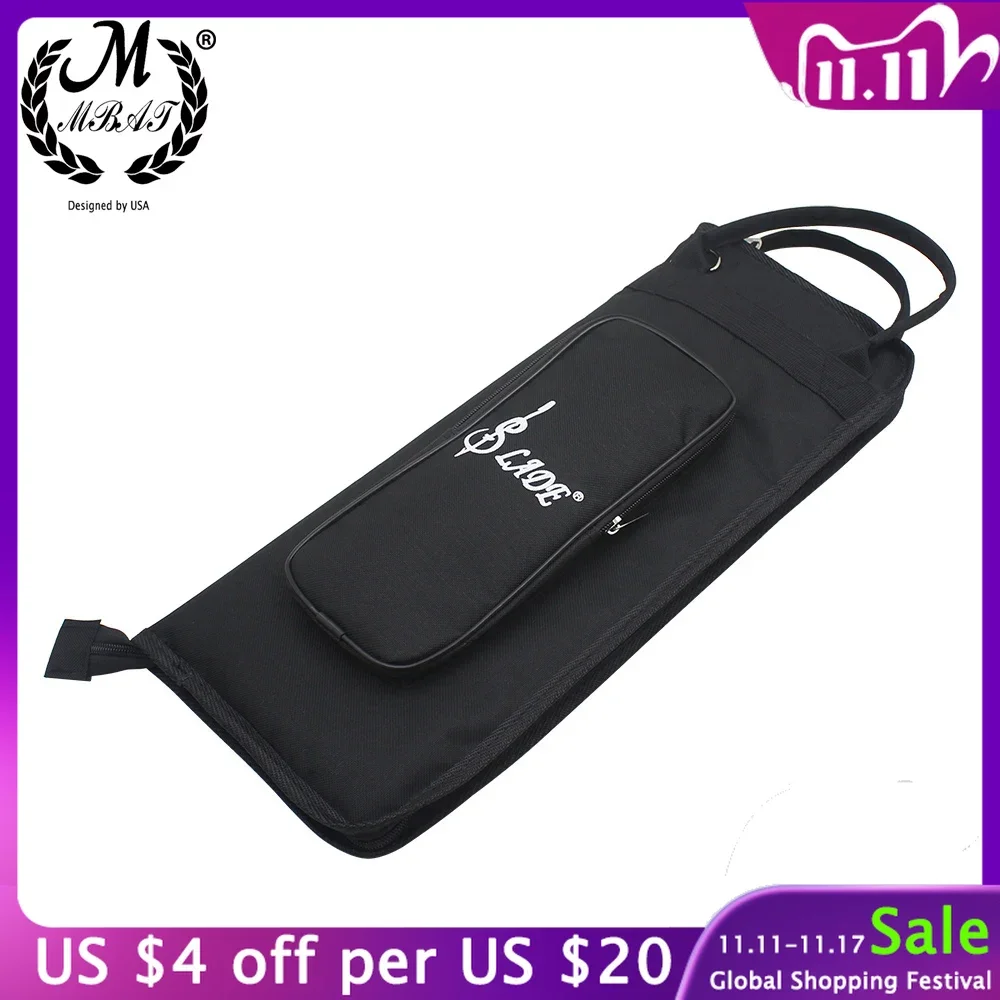

M MBAT Multi-color Drumstick Bag Percussion Instrument Accessories Thicken Carrying Tote Case Waterproof Oxford Music Tools
