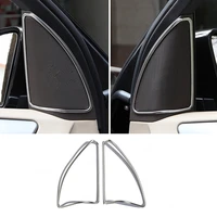 for mercedes benz ml gl gle class w166 x166 2x chrome car door speaker frame cover trim car interior accessories