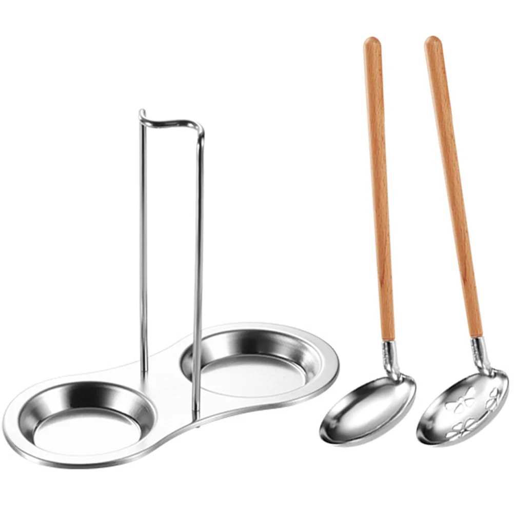 

Spoon Rest Ladle Holder Stainless Soup Steel Upright Countertop Standing