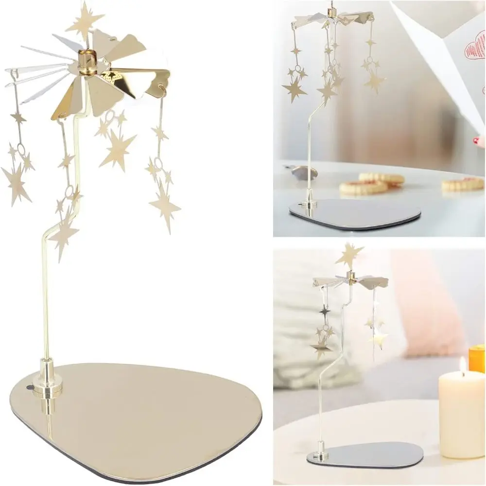 

for Candlestick Carousel Candle Spinner Spinning Candle Rotary Holder Candle Stick Holder Tray Rotating Candle Holder