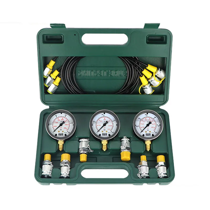 Excavator Pressure Gauge Hydraulic Oil Test Pressure Detector Precise Hydraulic Measuring Box Pilot Pump Combination Instrument