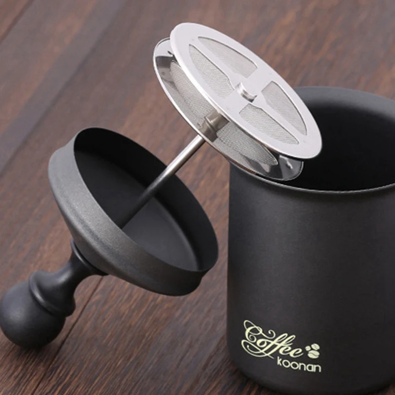 

For KOONAN 1Pcs Stainless Steel Manual Coffee Milk Frother Manual Coffee Milk Frother Kitchen Tool