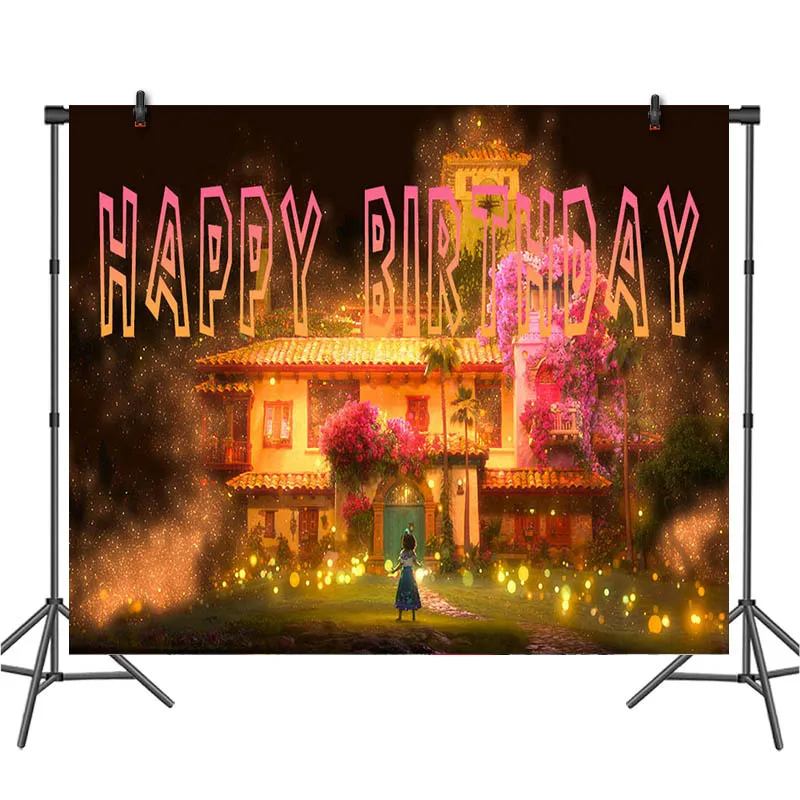 

Encanto Customizable Portrait Name Photography Background Baby Shower Girl Happy Birthday Party Decor Backdrop Photo Studio