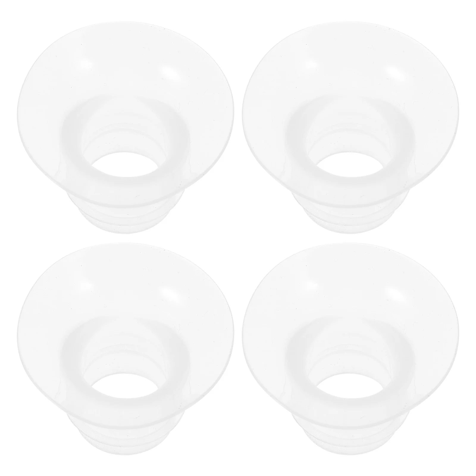 

4 Pcs Caliber Toddler Milk Bottle Breast Shield Silica Gel Electric Pump Accessories