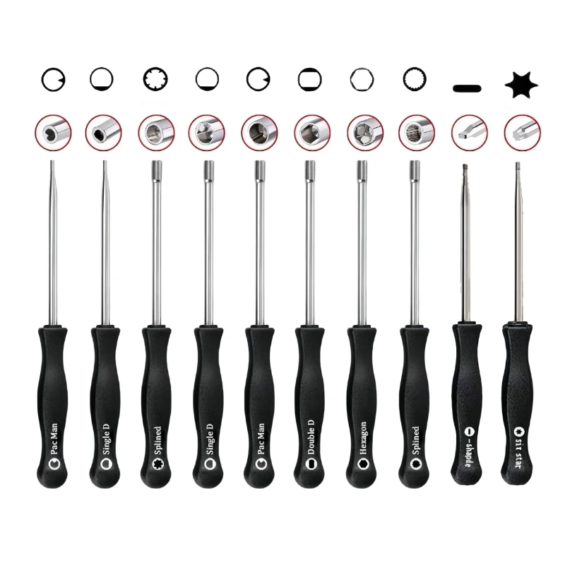 10 шт., инструмент для регулировки карбюратора, одинарный D, двойной D, шестигранный комплект с шестигранной головкой, набор отверток, маленький карбюратор, настройка