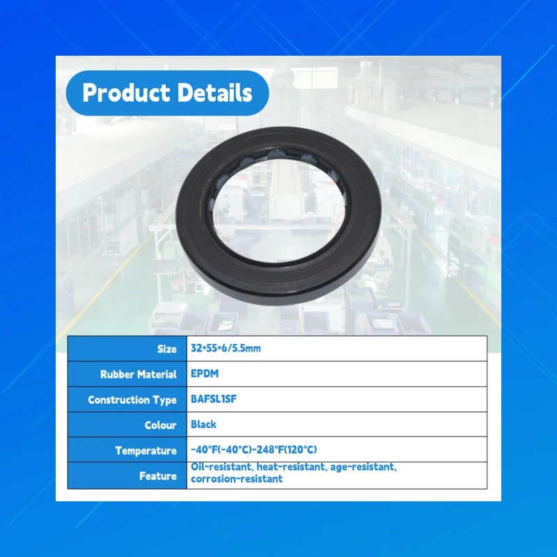 Фото Высококачественное резиновое уплотнение давления DMHUI из EPDM BAFSL1SF 35x52x6/5.5мм, подходит для Rexroth A6VM28 A2FO23 A2FO28 A2FO32 A2FO45 №2
