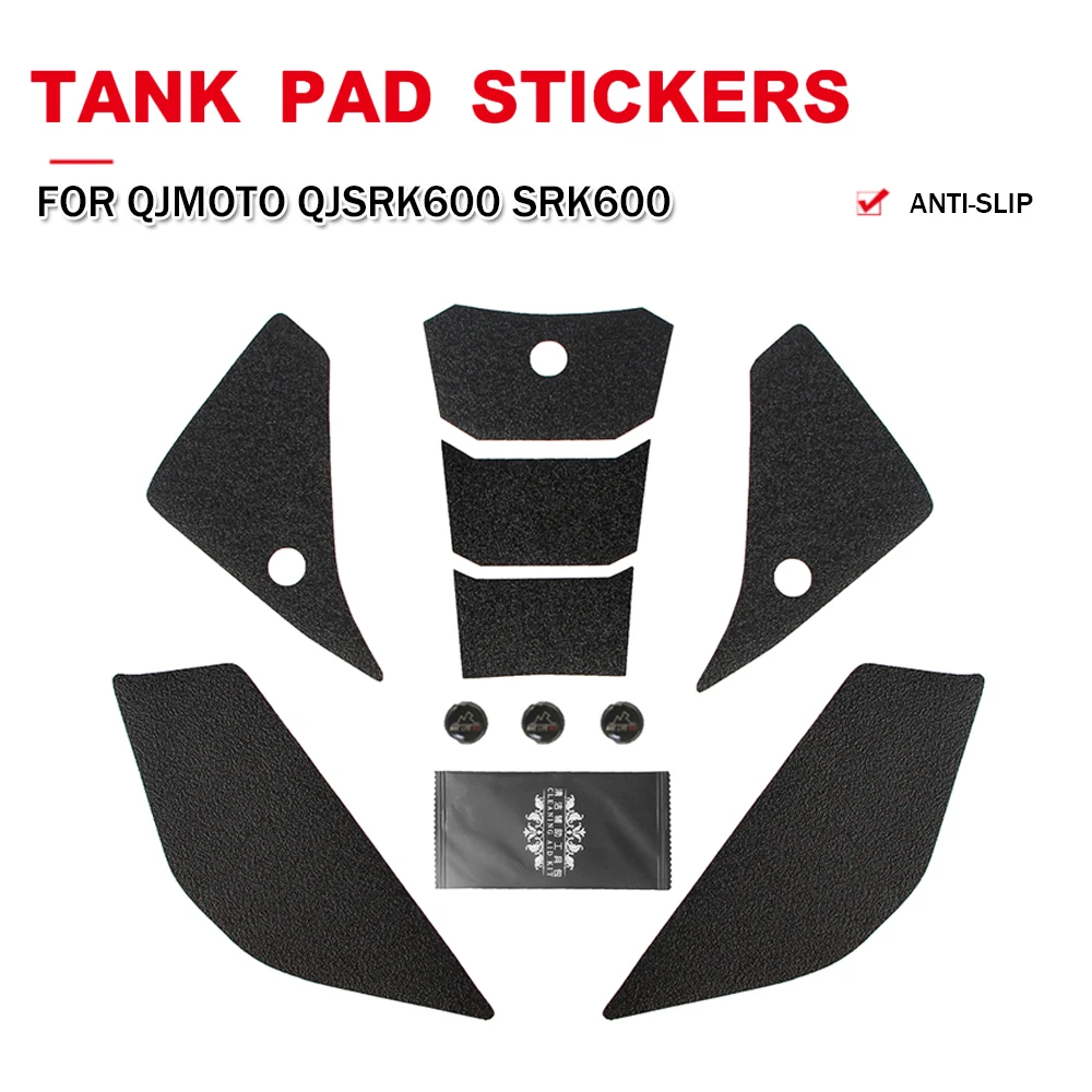 Аксессуары для мотоциклов QJMOTO QJSRK600 SRK600 SRK 600, протектор Tankpad, Противоскользящие прокладки для топливного бака, захват, наколенники