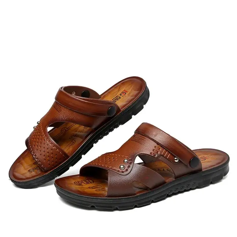 

Sandals Men's Summer Peep-toe Youth Beach Shoes Dual-use Beach Slippers Non-slip Men Sandals Mens Shoes