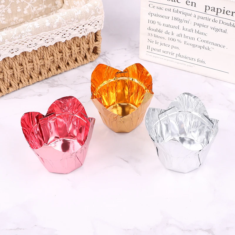 

50Pcs Cup Cake Paper Oilproof Cupcake Liner Baking Box Bakeware Decorating Tool Muffin Wrap Cases Cake Accessories