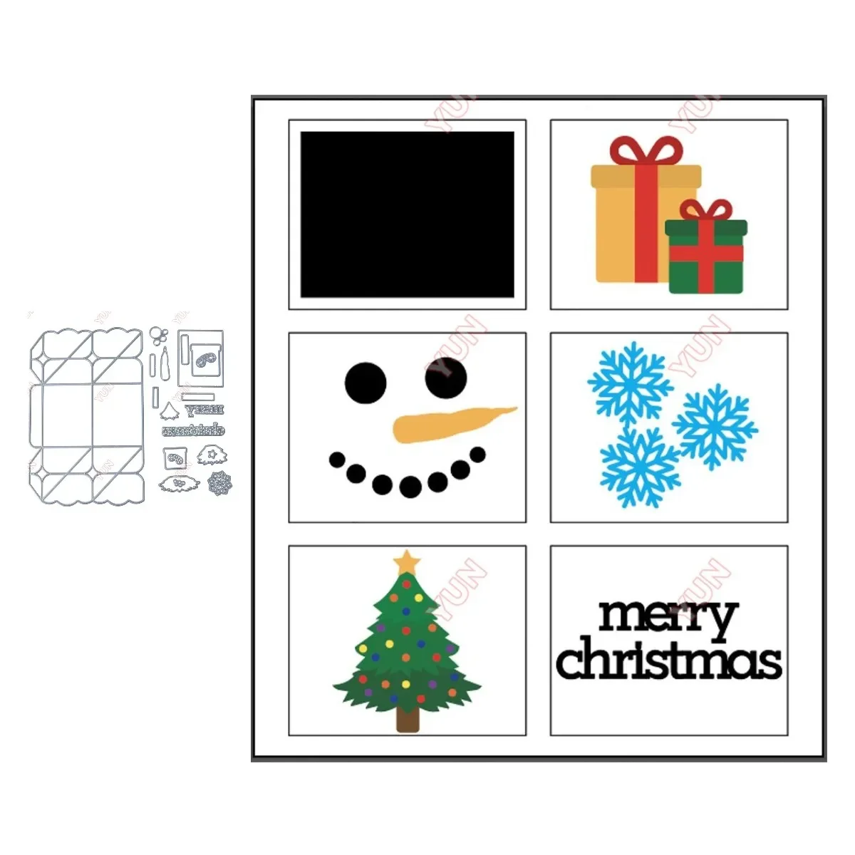 Лидер продаж новые формы для поделок Рождественский извивающийся набор подарков