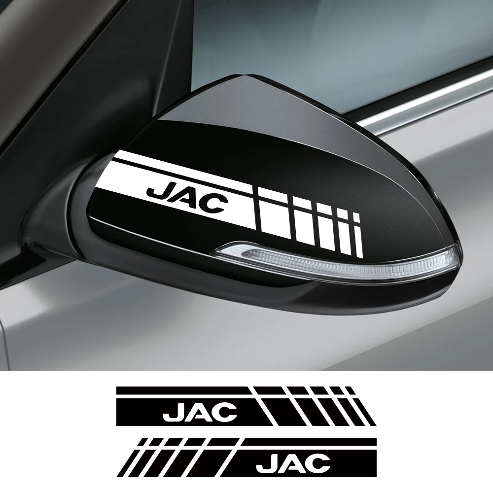 2PCS Car Rearview Mirror Stickers For JAC Refine J3 J2 S5 A5 J5 J6 J4 Vapour S2 T8 Auto Tuning Accessories Vinyl Film Decals - купить по