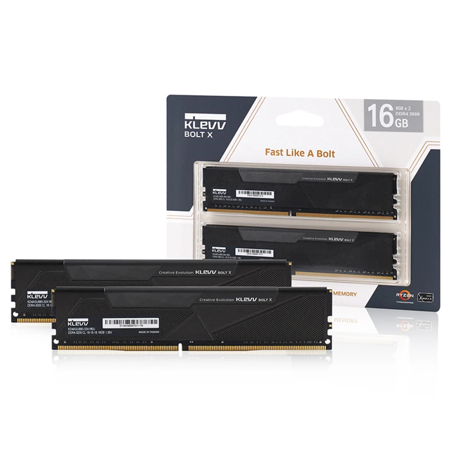Игровая память KLEVV BOLT X DDR4 8 ГБ/16 ГБ 3200 МГц 3600 с чипами SK Hynix 288 Pin DIMM разгон RAM 1 35 V Memoria -