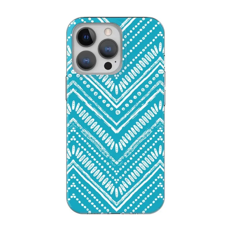 

2023 new for Phone Case for iPhone 13 Pro Max / iPhone 12 Pro Max - Boho Teal