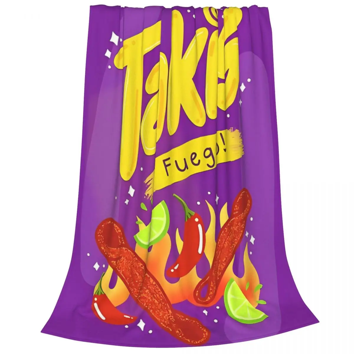 Фланелевое одеяло с мультяшным принтом и закусками Taki креативные пледы для