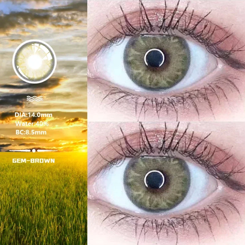 Цветные контактные линзы AMARA 1 пара оттенки в ассортименте