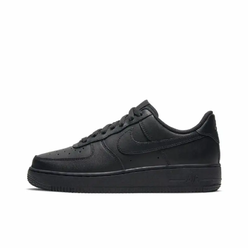 【Настроить】Nike Air Force 1 Обувь для скейтбординга Унисекс Низкие черные/белые