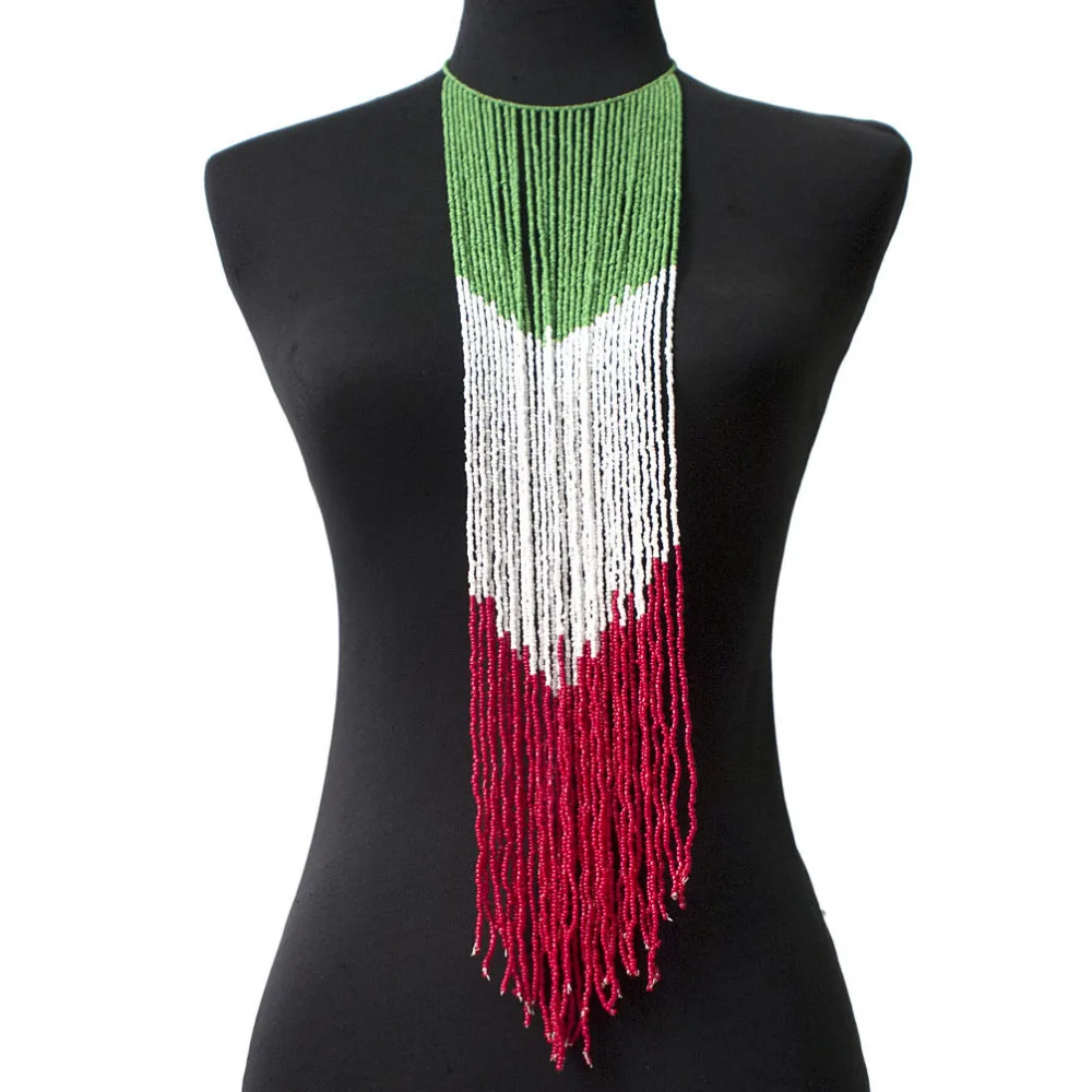 Богемные Длинные ожерелья из смолы с бусинами подвески женские ошейники ручной