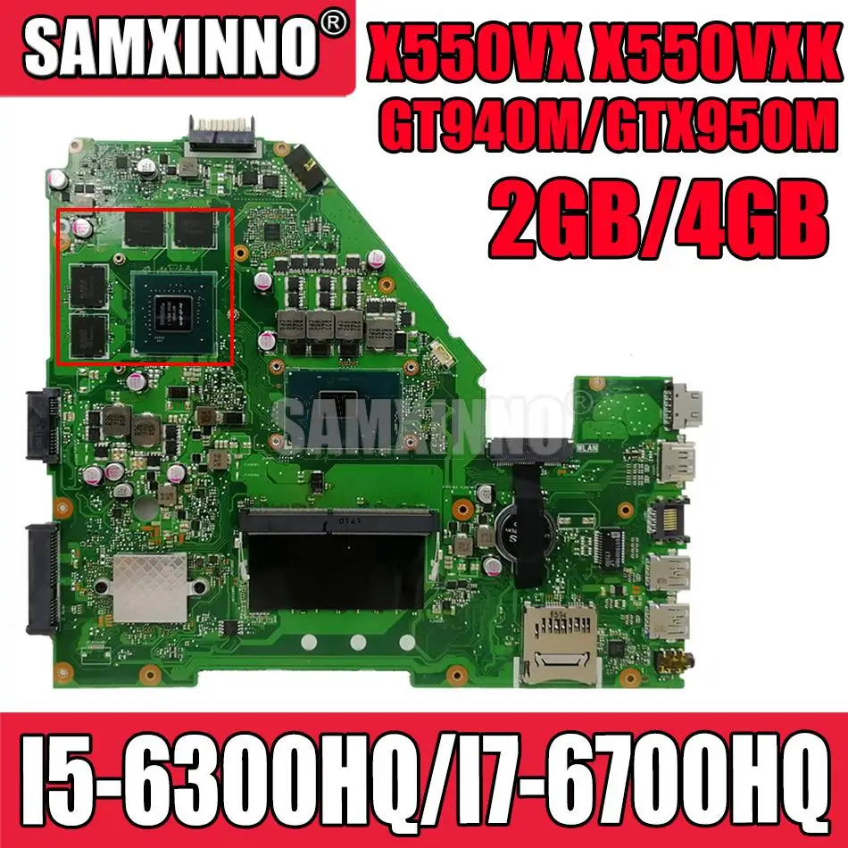  , X550VX, X550VXK   ASUS, A550VX, X550VQ, X550V, FH5900V, FX50V, FZ50V, W50V,   I5/I7, GT940M, GTX950M 4 , 8 